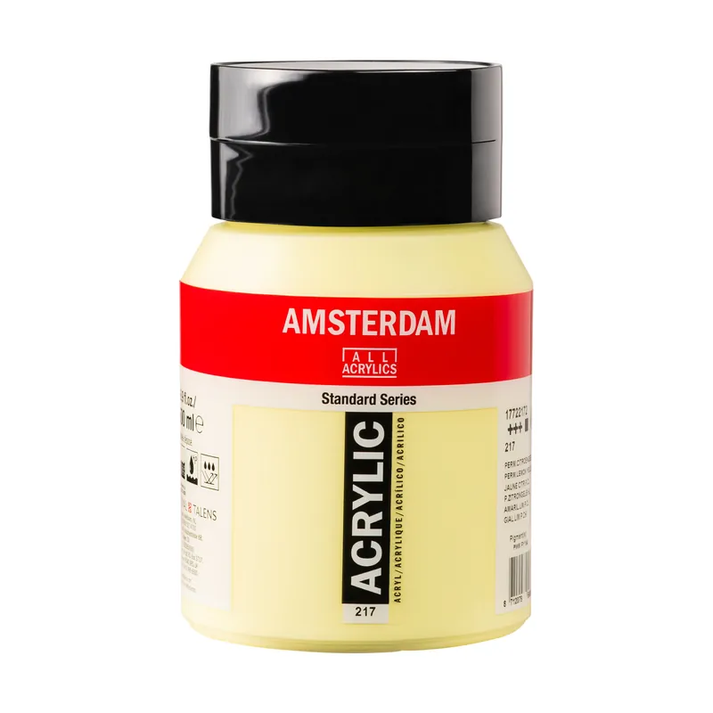Amsterdam Standard Series Acrylverf Pot 500 ml Permanentcitroengeel Licht 217 Gereduceerde Prijs