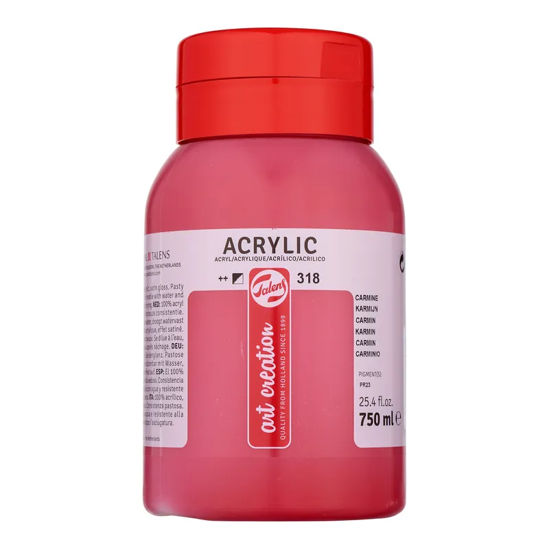 Gecertificeerd Royal Talens Talens Art Creation Acrylverf Pot 750 ml - Karmijn 318