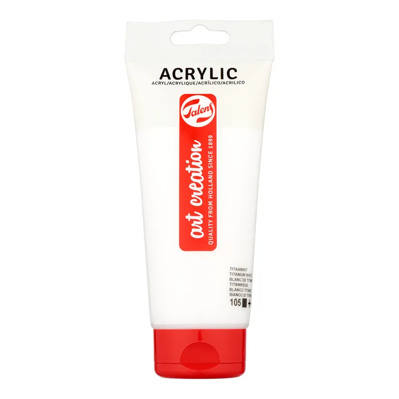 Royal Talens Talens Art Creation Acrylverf Tube 200 ml - Titaanwit 105 Exclusieve Aanbieding