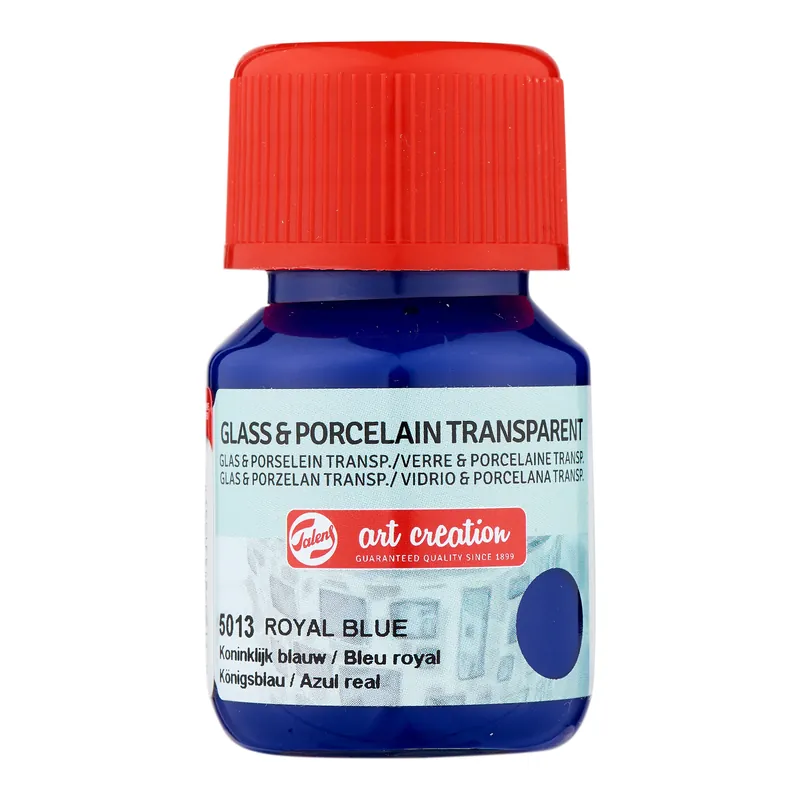 Royal Talens Talens Art Creation Glass & Porcelain Transparant Fles 30 ml - Koninklijk Blauw 5013 Merkproduct