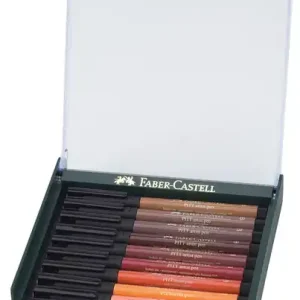 Bestseller Faber Castell Tekenstift Pitt Artist Pen Brush - set 12 stuks - Earth Tones