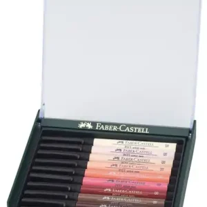 Beperkt Aanbod Faber Castell Tekenstift Pitt Artist Pen Brush - set 12 stuks - Skin