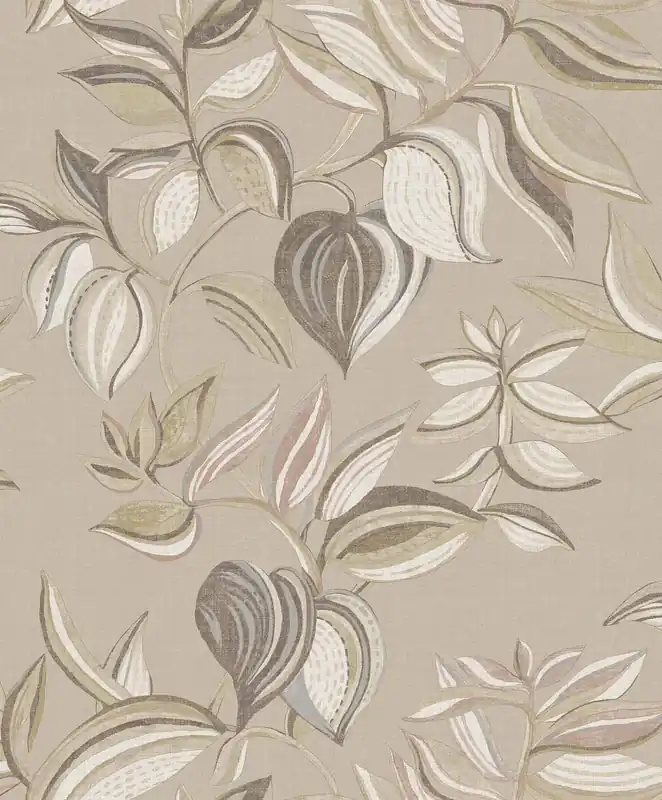 Cristiana Masi Thai Behang met bladerenprint - 26433 Finale Uitverkoop