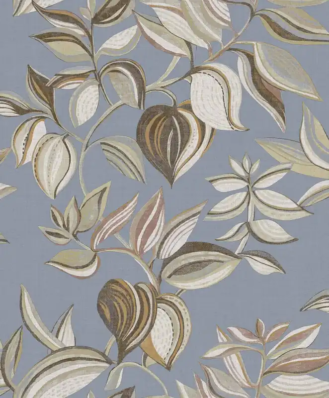 Cristiana Masi Thai Behang met bladerenprint - 26436 Uitverkoop