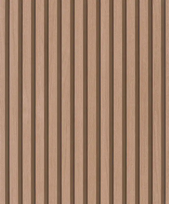 Marburg Travertino Behang met houten latjes - 33397 Merkproduct
