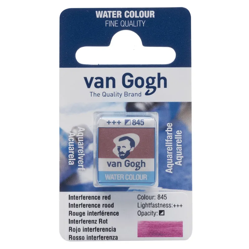 Van Gogh Aquarelverf Napje - Interference Rood #845 Laatste Versie