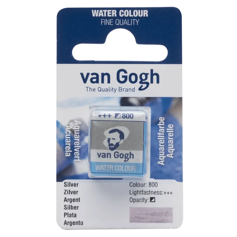 Flitsaanbieding Van Gogh Aquarelverf Napje - Zilver #800