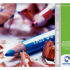 Beste Prijs Van Gogh Spiraalgebonden Blok Teken en Schetspapier - 40 vellen - A3