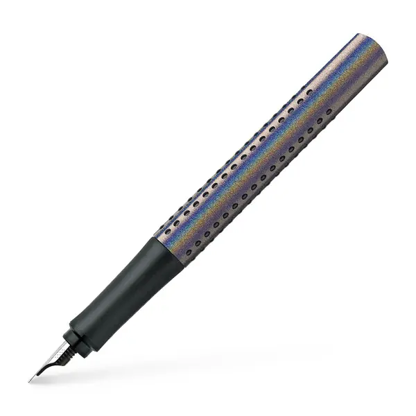 Faber Castell Vulpen Grip Glam F - zilver Alleen Vandaag