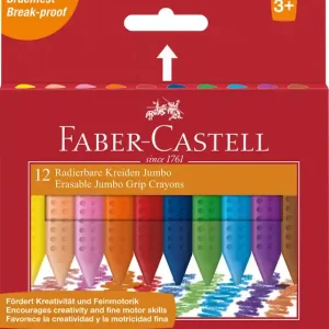 Faber Castell Waskrijt Jumbo Grip - doos 12 stuks Koop Vandaag