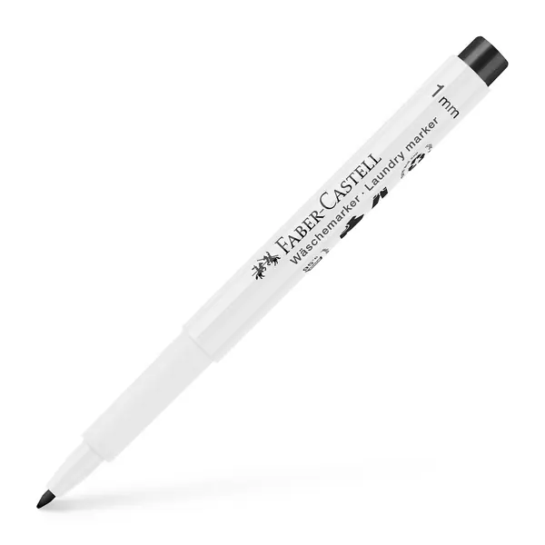 Faber Castell Wasmarkeerstift zwart - ronde punt Flitsaanbieding