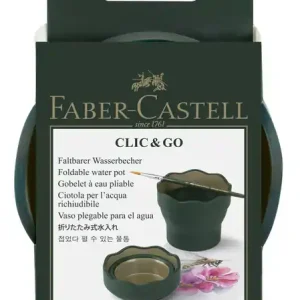 Faber Castell Watercup Clic & Go - donkergroen Gecertificeerd