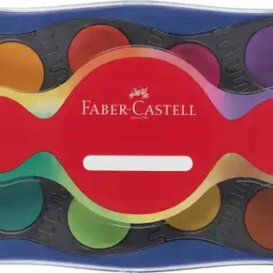 Bestseller Faber Castell Waterverfdoos 24 kleuren + 1 tube wit Connector Blauw