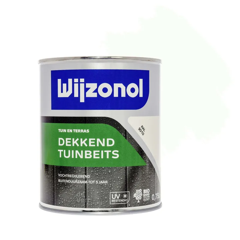 Snelle Levering Wijzonol Dekkend Tuinbeits - RAL 9010