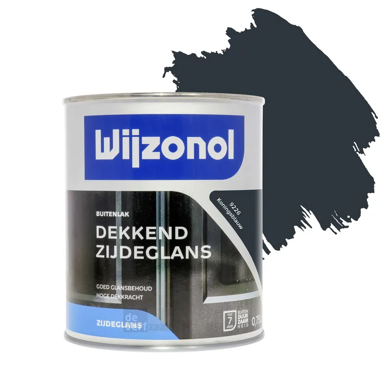 Wijzonol Dekkend Zijdeglanslak 750 ml 9226 Koningsblauw Direct Verzonden