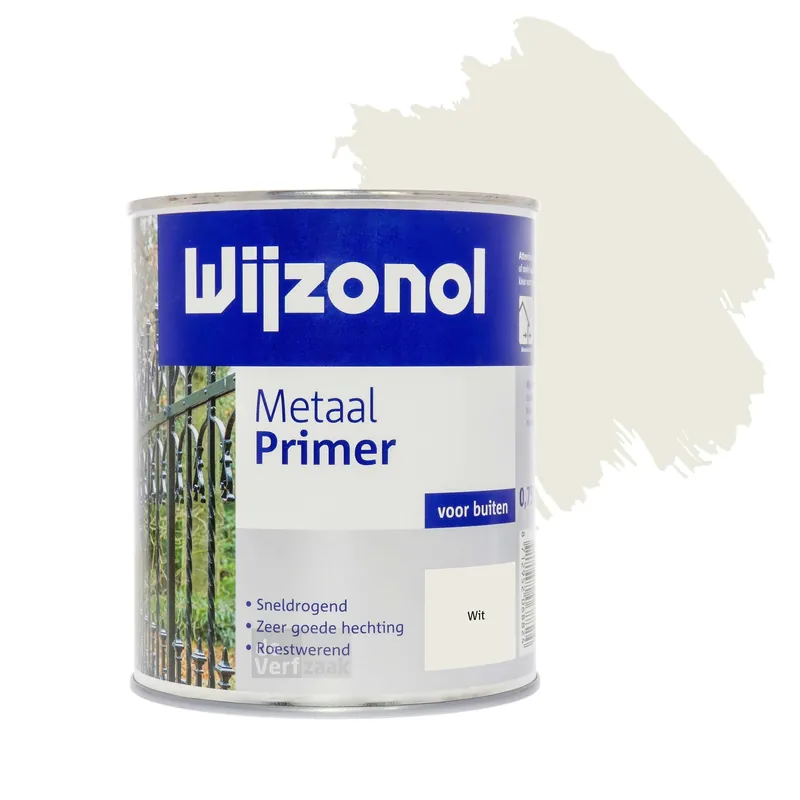 Wijzonol Metaal Primer 0,75 liter Wit Express Levering