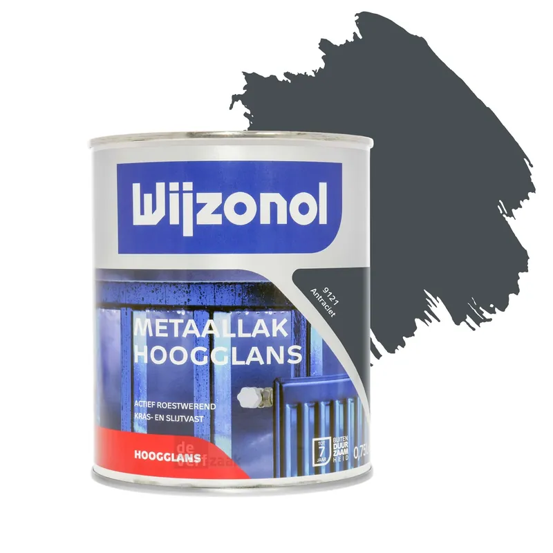 Wijzonol Metaallak Hoogglans 9121 Antraciet Laatste Kans