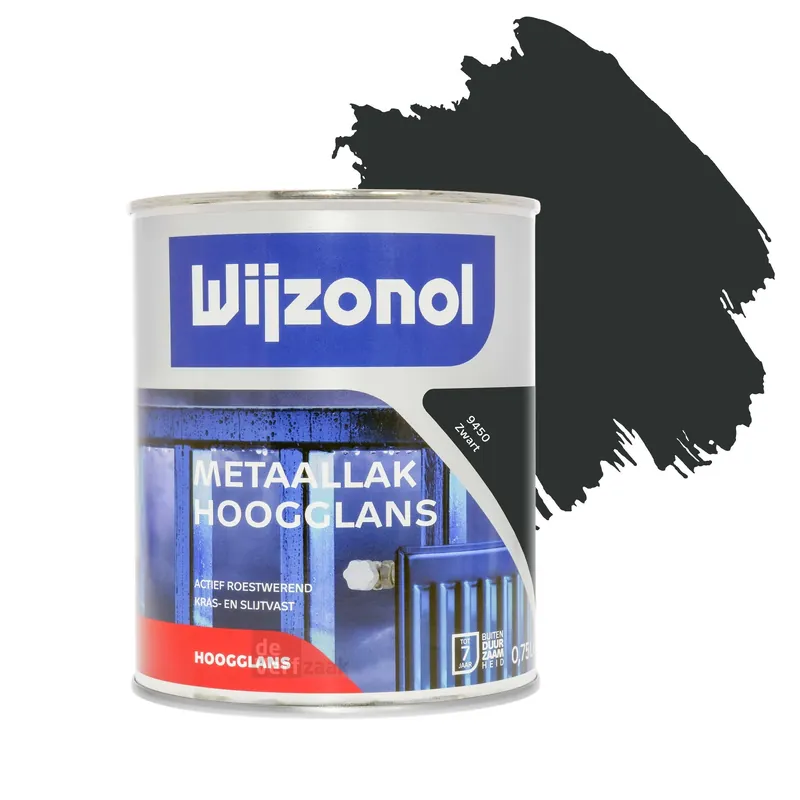 Nieuw Wijzonol Metaallak Hoogglans 9450 Zwart
