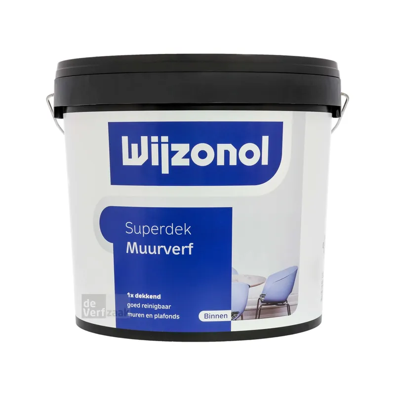 Wijzonol Superdek Muurverf - RAL 9010 Actieprijs