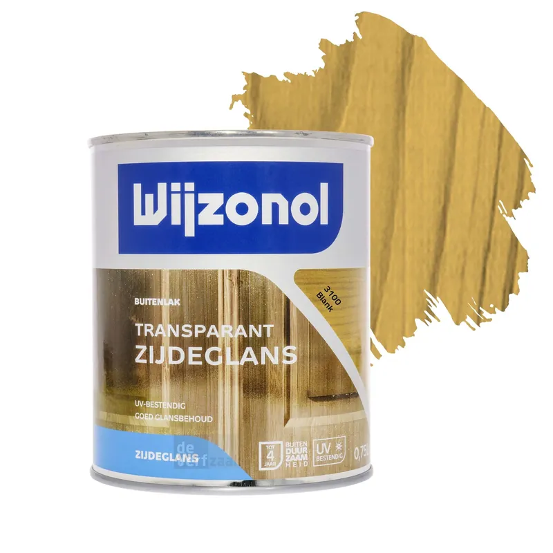 Wijzonol Transparant Zijdeglanslak 750 ml 3100 Blank Koop Online