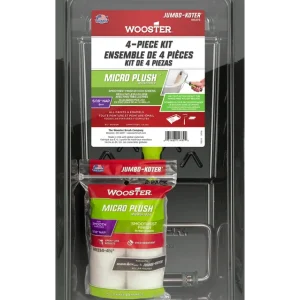 Wooster Jumbo-Koter Micro Plush 4-Piece Kit Seizoensaanbieding