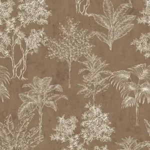 Alleen Vandaag Galerie Zen Behang met getekende bomen motief - DWP0361-02