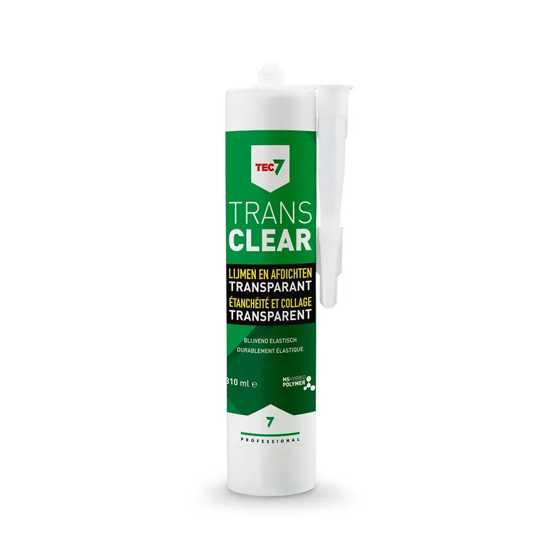TEC7 Trans Clear - Transparante universele afdichtings- en lijmkit Bestel Nu