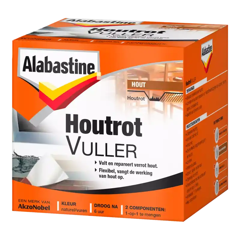 Korting Alabastine Houtrotvuller - Poeder - Naturel/vuren - 500gr