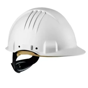 3M G3501M-VI Veiligheidshelm - Wit - Draaiknop - Leren sweatband Hoge Kwaliteit