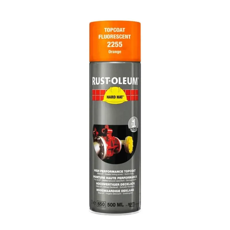 Rust-Oleum 2255 Hard Hat - fluorescerend oranje - 0,5L Op = Op