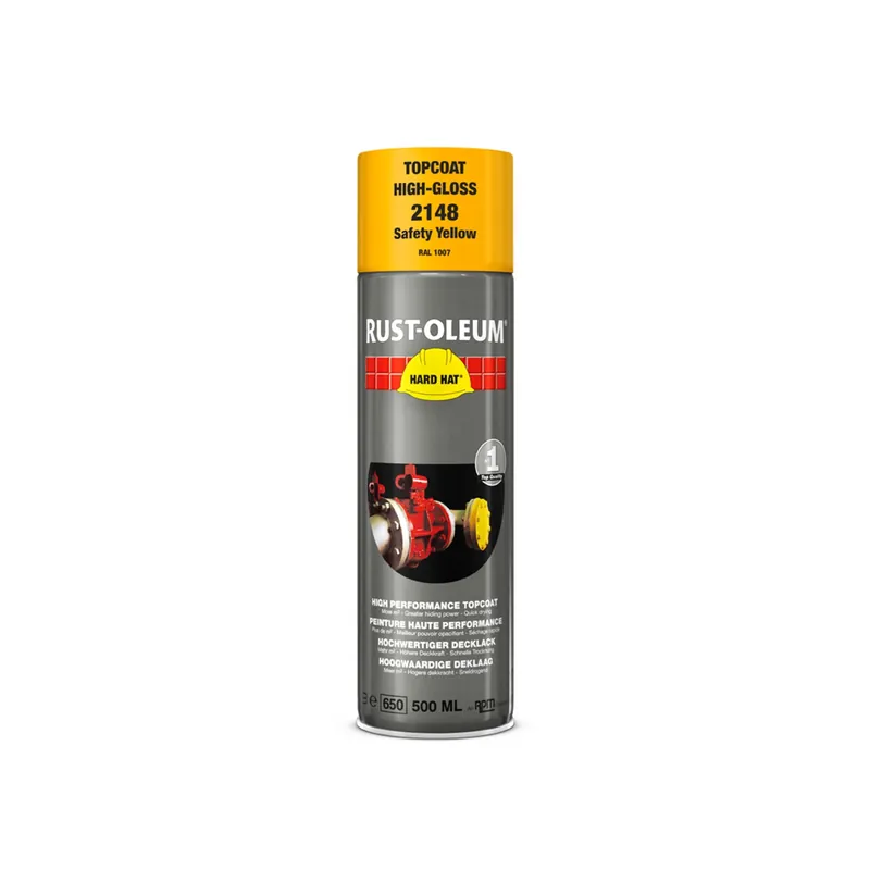 Premium Rust-Oleum 2148 Hard Hat Spuitbus- RAL 1007 narcissengeel - 0,5L