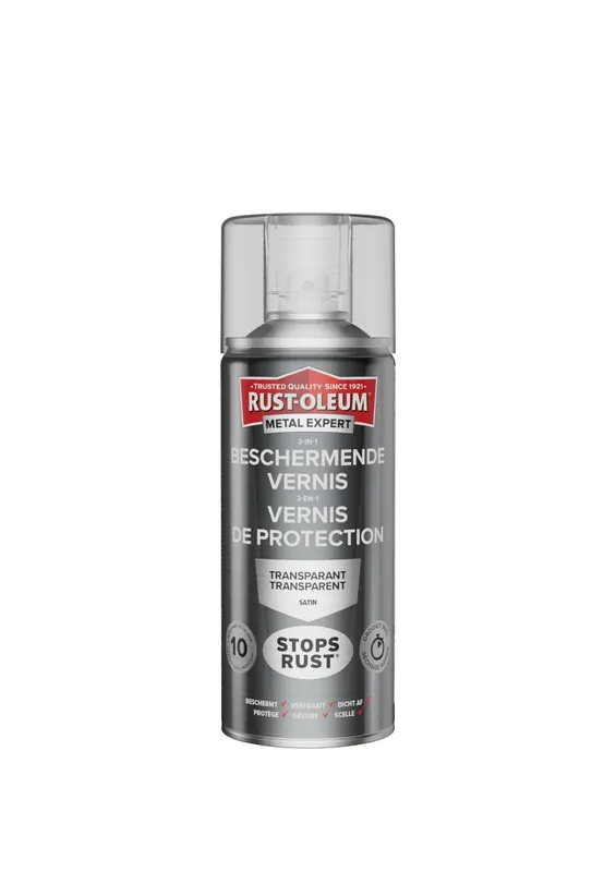 Flitsaanbieding Rust-Oleum Direct Roest Glazuurbescherm Satin Transp 400ml