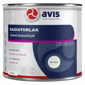Avis Radiatorlak Aqua - Ral 9016 - 0,5L Alleen Vandaag
