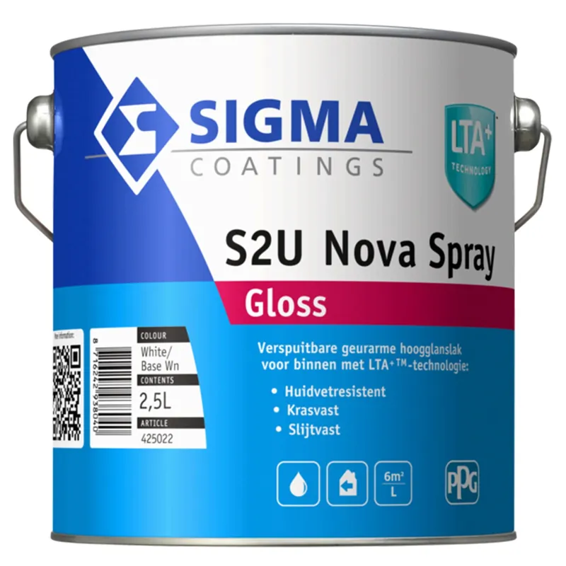 Sigma S2U Nova Spray Gloss - 2,5L Actieprijs