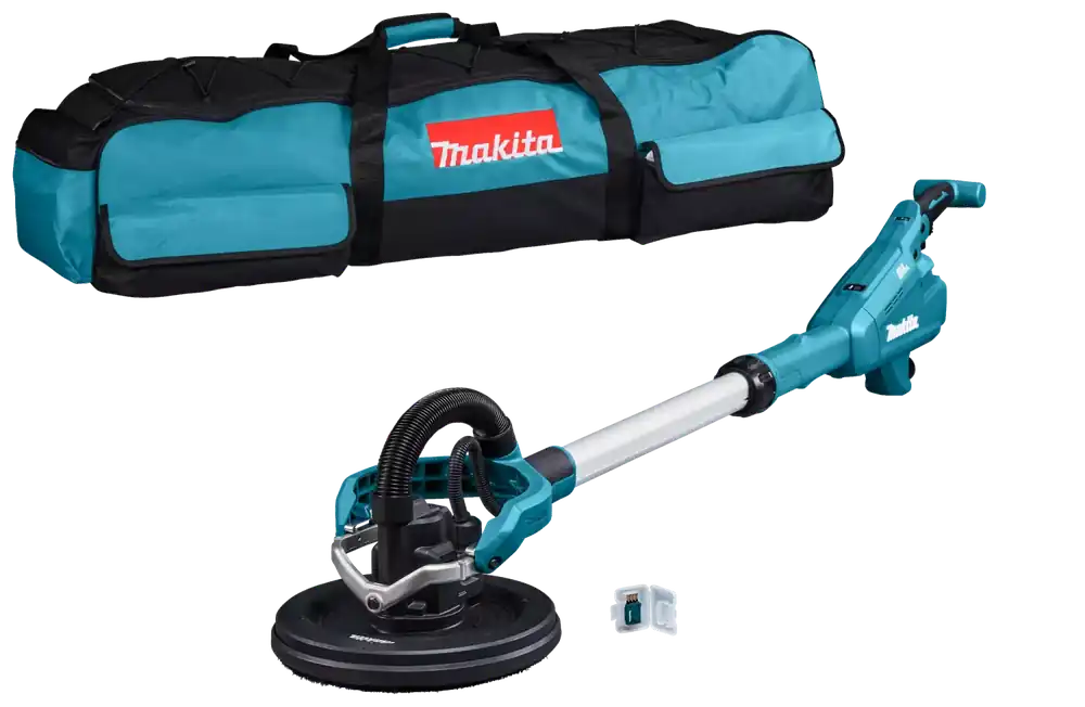Superprijs Makita DSL801ZU 18V Li-Ion accu Langnek schuurmachine body met tas en AWS zender - 225mm