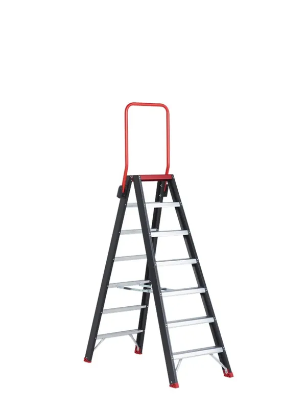 Populair Altrex Taurus TDO 7 Dubbele trap - Aluminium met coating - 2 x 7 treden - max. werkhoogte 3,65m