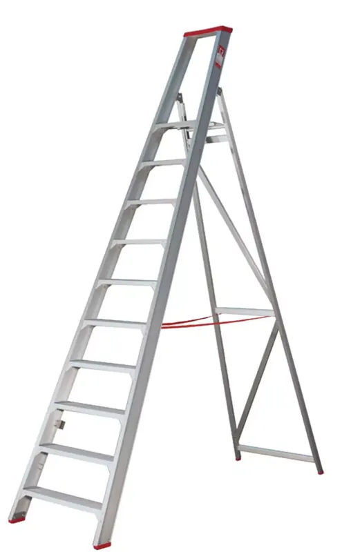 Little Jumbo 4741000110 SuperPRO Trap - Enkel - Aluminium - 10 treden - max. werkhoogte 2.45 m. Populair