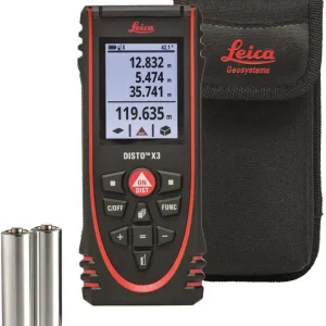 Leica Disto X3 Afstandsmeter in tas - bluetooth - 150m Lage Kosten