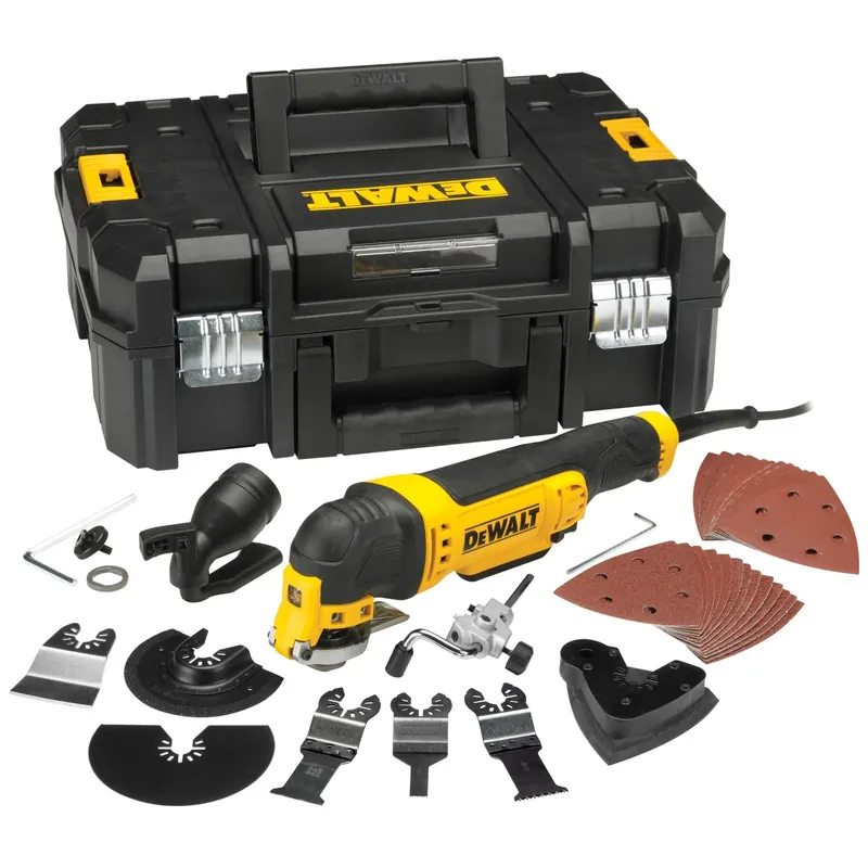 Populair DeWALT DWE315KT-QS Multitool + 37 delige accessoiresset in TSTAK - 300W