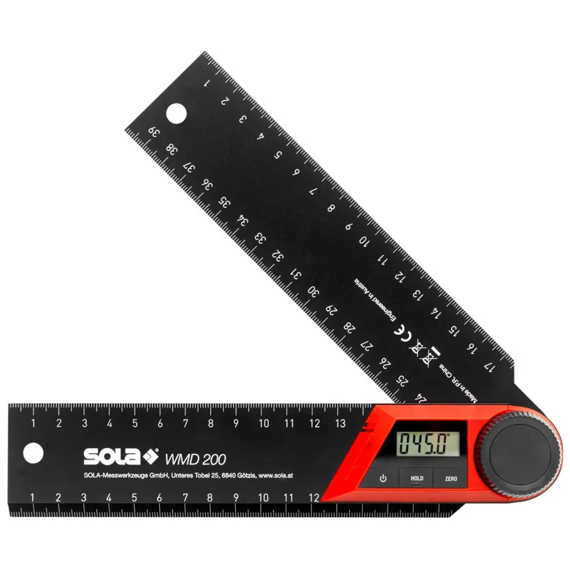 Lage Prijs Sola WMD 200 Digitale Hoekmeter - 200mm