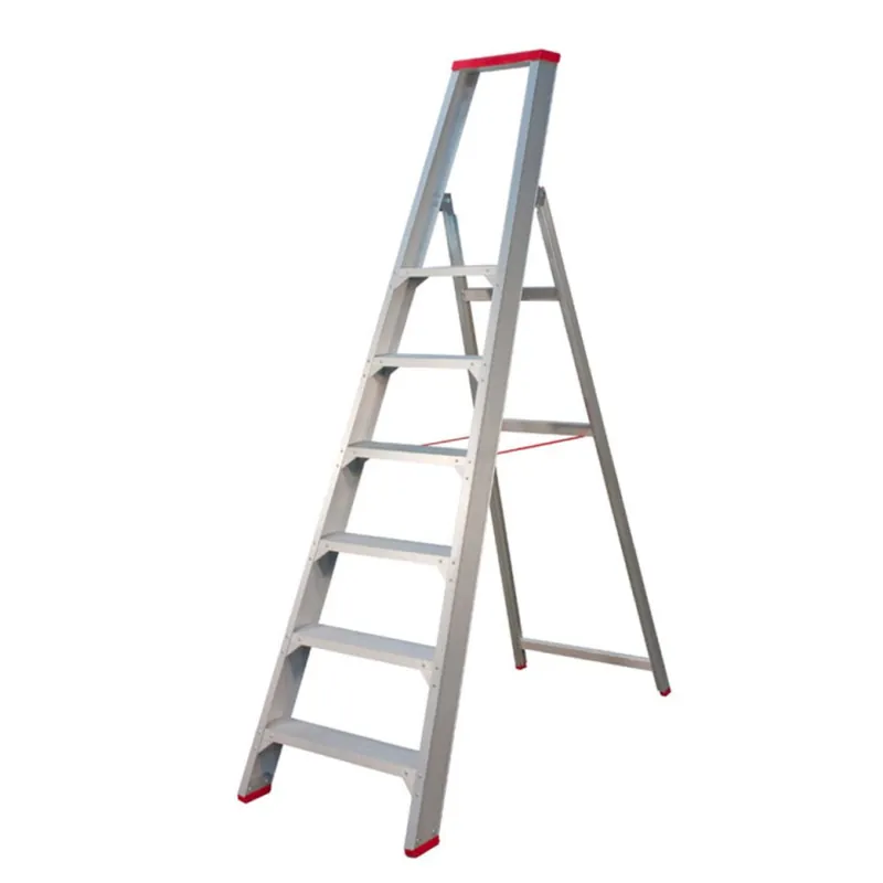 Little Jumbo 4741000106 SuperPRO Industrietrap - Enkel - Aluminium - 1 x 6 treden - max. werkhoogte 3,45m Voordeelprijs