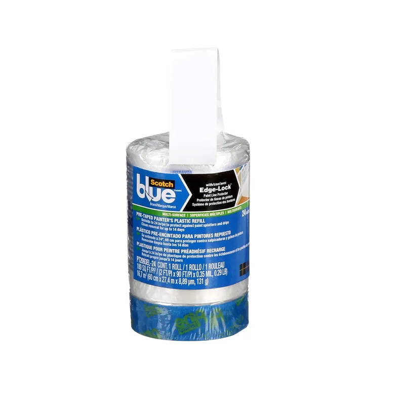 Lage Prijs 3M ScotchBlue PT2093EL-24 voorgetapete schildersfolie - 60,9cm x 27,4m