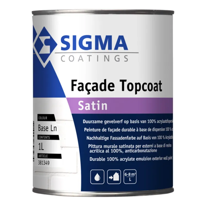 Nieuw Sigma Facade Topcoat Satin