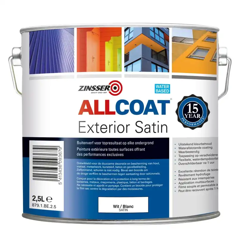 Voordeelprijs Zinsser Allcoat Exterior Satin