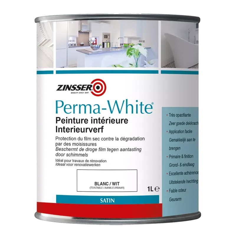 Fabrieksprijs Zinsser Perma White Satin