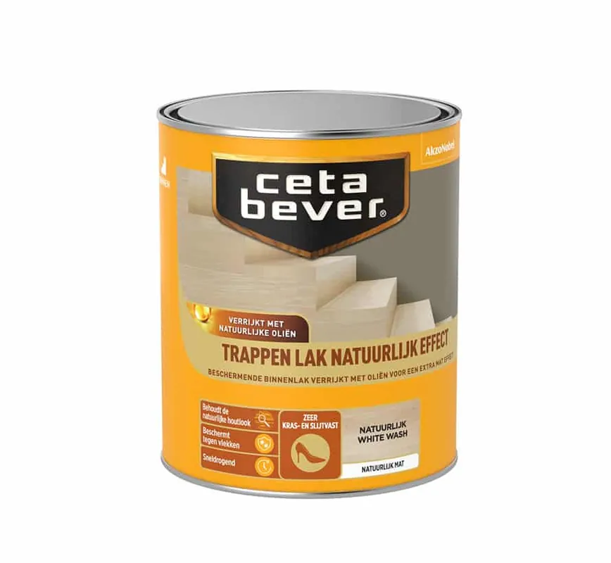 Express Levering Cetabever Traplak Natuurlijk Effect 0.75 Liter