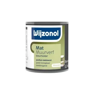 Wijzonol Muurverf Tester Mat 0.25 Liter Betaalbaar
