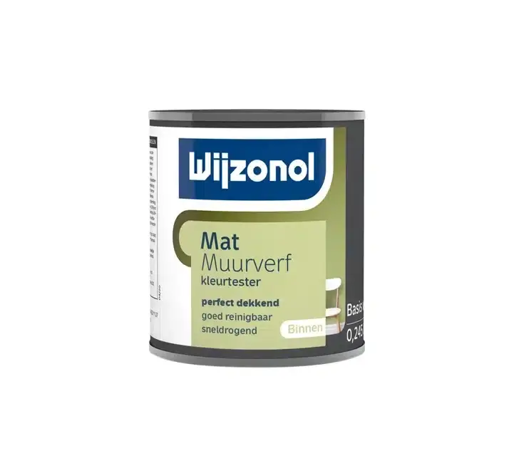 Wijzonol Muurverf Tester Mat 0.25 Liter Betaalbaar