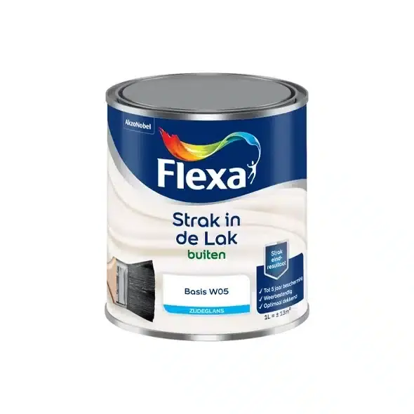 Direct Verzonden Flexa Strak in de Lak Buitenlak Zijdeglans 0.5 Liter