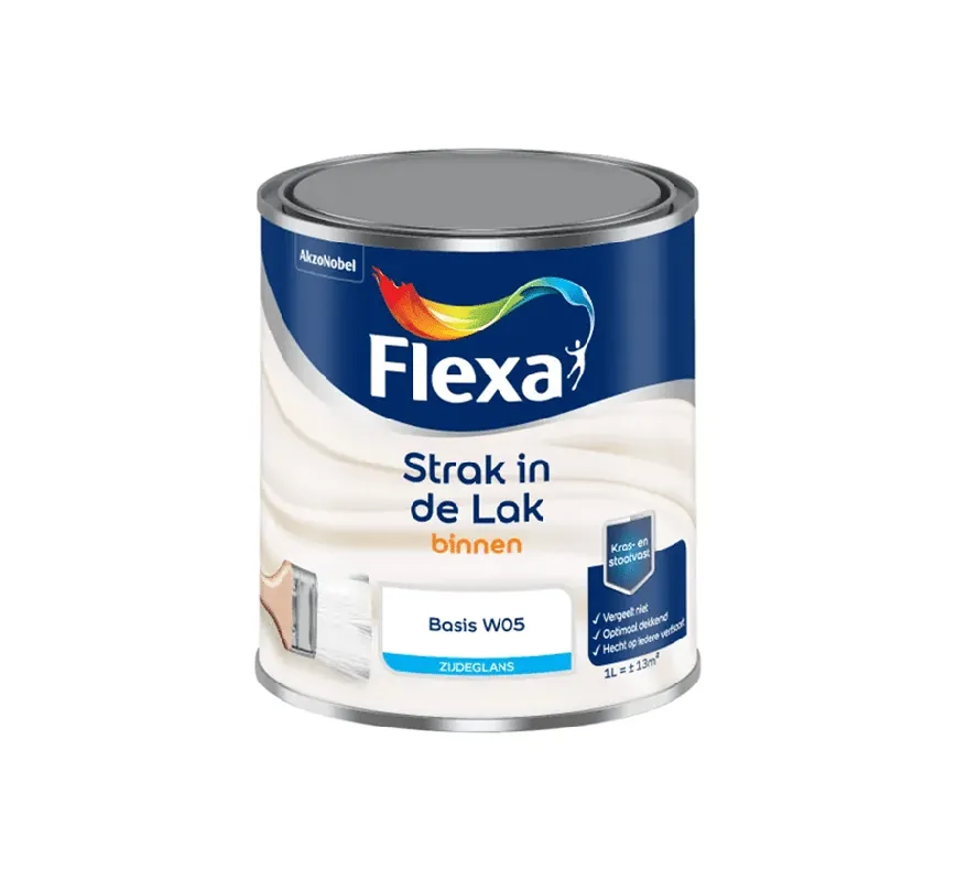 Flexa Strak in de Lak Binnenlak Zijdeglans 0.5 Liter Goedkoop